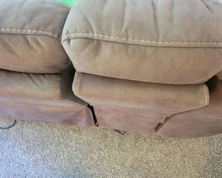 MORE PICS TO COME OF THIS SECTIONAL-IT'S A STARTER $200 FOR IT. FRONT WILL BE PHOTOGRAPHED TOMORROW ONCE I GET OUR SUPPLIES OFF OF IT:)