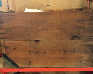 Milbounty Oyster Co. Crisfeld Maryland Wooden Crate