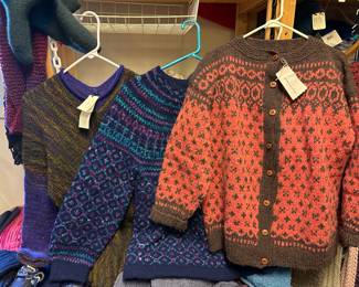 Hand knit sweaters