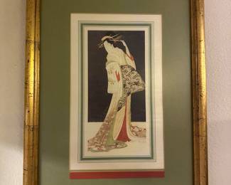Framed Oriental art