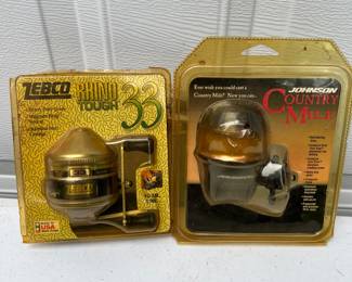 Vintage Zebco and Johnson Reels, in Original Package
