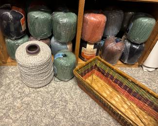 Large Spools of Yarn