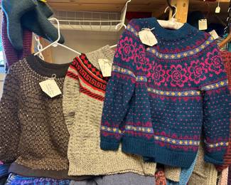 Hand knit sweaters