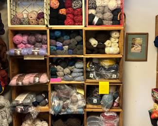 Yarn Skeins and Crates