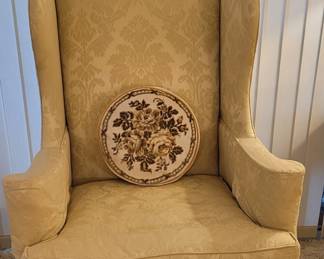 Vintage upholstered Wing Chair