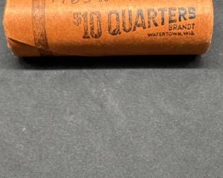 1963D Original Roll of Uncirculated Quarters 40