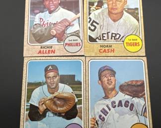 1968 Topps Richie Allen,Norm Cash,Joe Torre Ron