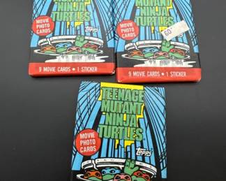 (3) Unopened Teenage Mutant Ninjs Turtles- Movie