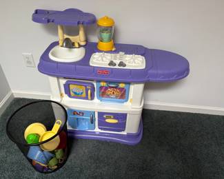 Fisher-Price kitchen with cooking accessories