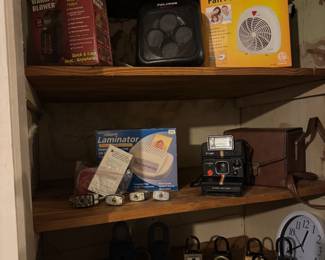 older cameras and lock boxes