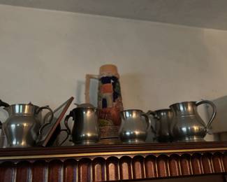 Pewter & beer stein