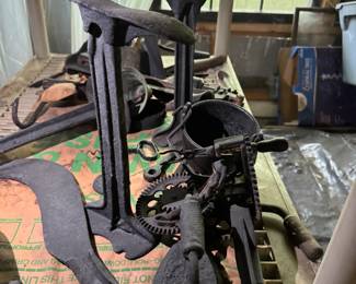 Old wrought iron pieces.