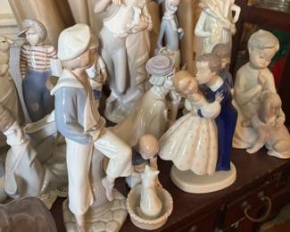 Lladro retired figurines.