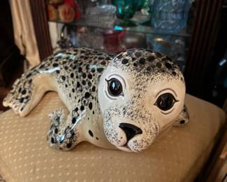 Large size porcelain baby seal.