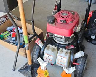 Pressure washer and jacks