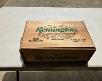 Wooden ammunition box
