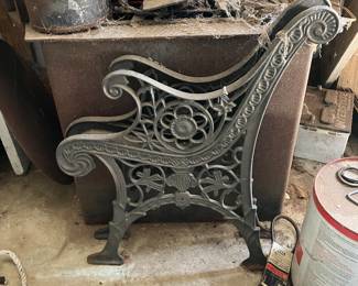 Cast iron bench ends