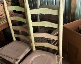 Ladder back chairs