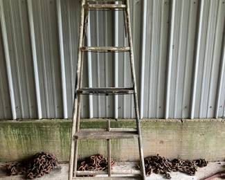 Old wooden ladder