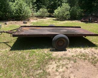 Solid steel trailer with 1 7/8 hitch