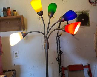 Colored floor lamp