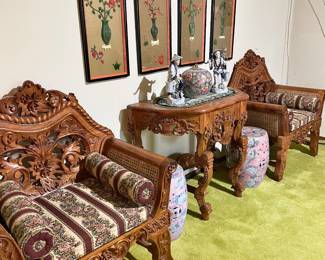 Cleopatra Nara Wood Sala Set