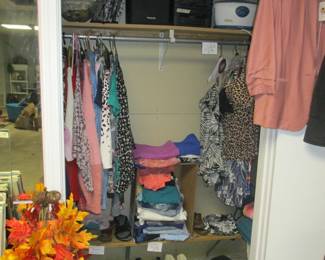 loads of clothes  and shoes 