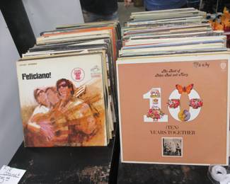 file cabinet / LP's