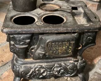 Miniature cast iron stove
