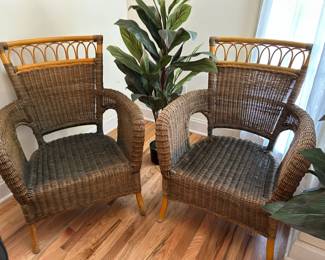 Wicker Chairs (Part of a Set)
