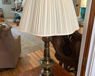 Brass table lamp