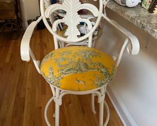 Metal swivel stools