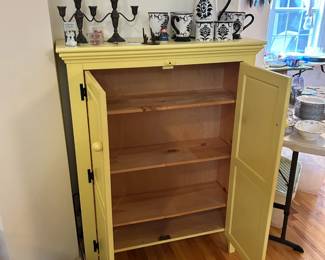 Yellow Storage Cabinet (interior view)