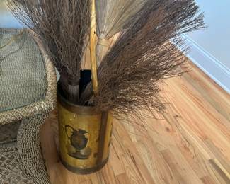 Straw brooms