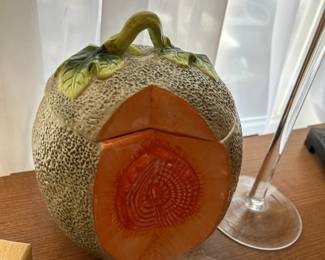 Cantaloupe Cookie/Candy Jar