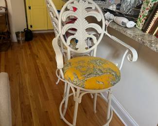 Metal swivel stools