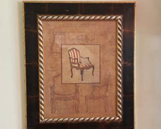 Arm Chair Artwork by Jacob Edwards (2 piece set)