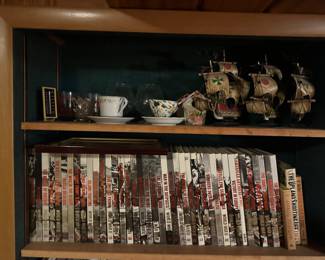 WWII Book Collection, and Decor