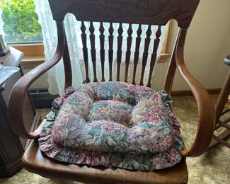 Vintage Wood Office Desk Chair