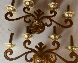 Vintage Brass Wall Candle Lights