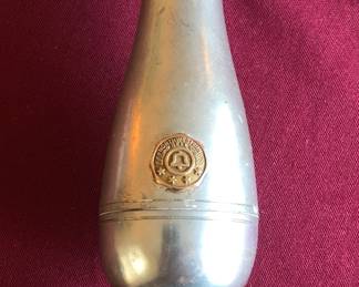 Northwestern Bell Pewter Vase