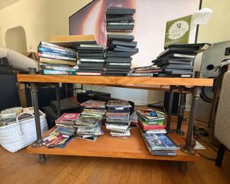 DVDs coffee table