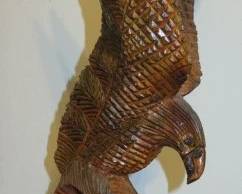 Vintage Hand Carved Wood American Eagle