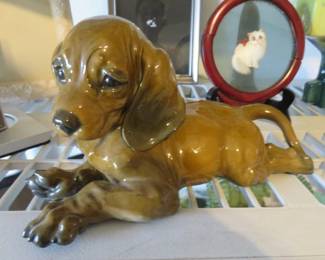 Vintage Rosenthal Porcelain Dachshund Puppy designed by Fritz Heidenreich