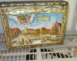 German Lebkuchen Large Cookie Tins Collection  