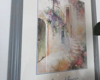"Images of Provence-Staircase of Mirabel" Framed Print