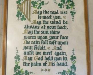 Framed Irish Blessing