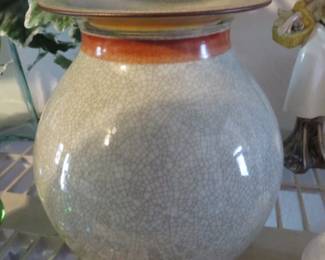 Royal Copenhagen Crackle Glazed Vase