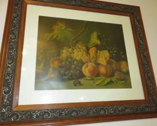 Vintage Famed Still Life Fruit Print