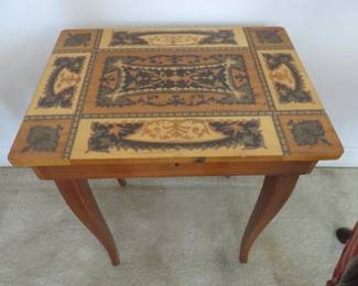 Marquetry Storage/Accent Table Italy